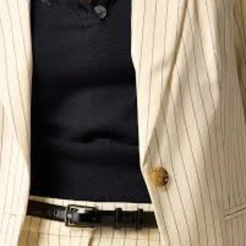 Jcrew Collection blazer in ivory pinstripe Italian wool blend, NWT, size 18 - Picture 5 of 6